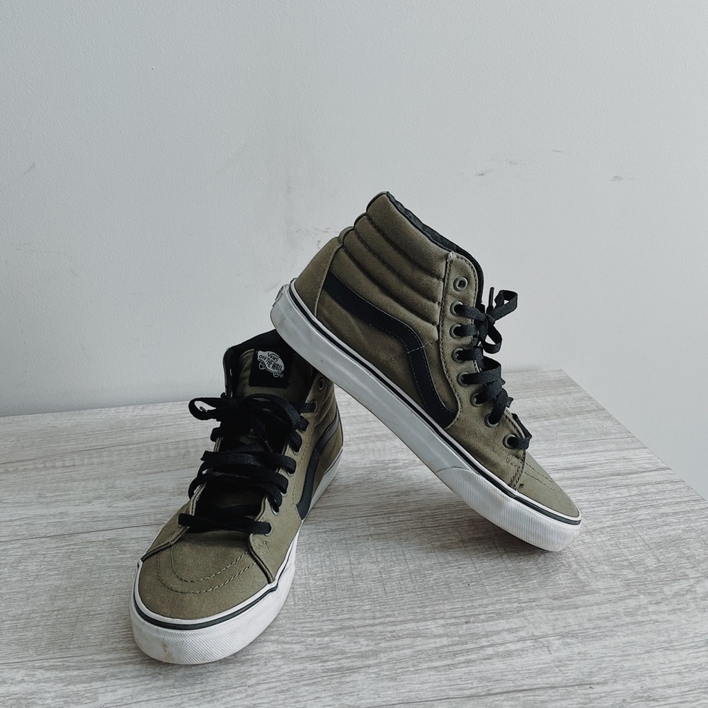Army Green Hi-Top Vans